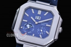 PP-5822-104 3KF Cubitus 5822 Grand Date/Day/Moon Phase SS/LE White Asian Clone Calibre 240 PS CI J LU 