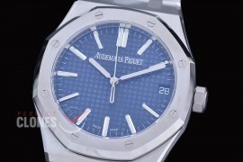 0 0 0 0 0 AP15510-073 DDF AP15510ST Royal Oak Automatic SS/SS Blue Asian Clone DD Calibre 4302 28800bph