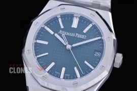 0 0 0 0 0 AP15510-074 DDF AP15510ST Royal Oak Automatic SS/SS Green Asian Clone DD Calibre 4302 28800bph