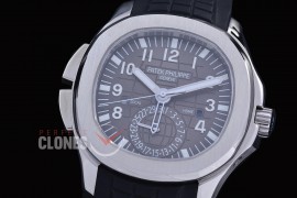 PPAQT-5164-012 PPF Aquanaut Travel Time 5164A SS/RU Grey Asian Custom Calibre 324S C FUS