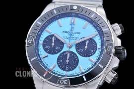 BLSCB01-44-1017TF Super Chronomat 44 Chrono SS/SS Tiffany Blue Sticks A-7750 28800