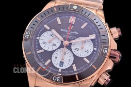 BLSCB01-44-128 TF Super Chronomat 44 Chrono RG/RG Brown Sticks A-7750 28800