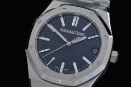 0 0 0 0 0 AP15510-094 TOP-F AP15510ST Royal Oak Automatic SS/SS Blue Asian Clone DD Calibre 4302 28800bph