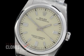 0 0 0 0 0 0 RLOY-36-001 QF 904 Steel Osyter Perpetual 36mm 126000 SS/SS Silver Sticks Asian Clone DD 72 Hours Reserve - 3230 Free Sprung Movement 