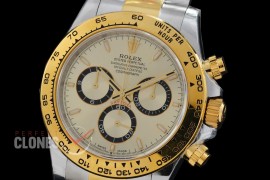 0 0 0 0 0 0 0 RLDT-126503-015 UFO-F 904L Steel Daytona 126503 SS/YG Champagne Gold Sticks 4131 1-1 Free Sprung Balance Superclone - 72 Hours Power Reserve Movement 