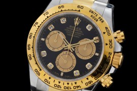 0 0 0 0 0 0 0 RLDT-126503-022 UFO-F 904L Steel Daytona 126503 SS/YG Black Diamonds 4131 1-1 Free Sprung Balance Superclone - 72 Hours Power Reserve Movement 