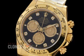 0 0 0 0 0 0 0 RLDF-126508-022 UFO-F 904L Steel Daytona 126508 YG/YG Black Diamonds 4131 1-1 Free Sprung Balance Superclone - 72 Hours Power Reserve Movement 