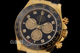 0 0 0 0 0 0 RLDF-126518-118RW QF 904L Steel Daytona 126518LN YG/CER/RU Black Diamonds 4131 Superclone - 72 Hours Power Reserve Movement / Extra Weighted