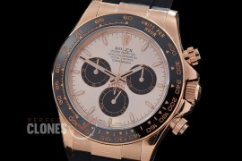 0 0 0 0 0 0 RLDFR-126515-106RW QF 904L Steel Daytona 126515LN RG/CER/RU Rose Gold Sticks 4131 Superclone - 72 Hours Power Reserve Movement / Extra Weighted