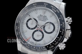 0 0 0 0 0 0 RLDS-126500-111W QF V11 904L Steel Daytona 126500LN SS/SS White Sticks 4131 Superclone - 72 Hours Power Reserve Movement / Extra Weighted 