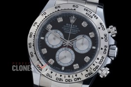 0 0 0 0 0 0 RLDS-126509-082W BTF 904L Steel Daytona 126509 SS/SS Black Diamonds 4131 Superclone - 72 Hours Power Reserve Movement / Extra Weighted 222g