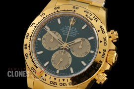 0 0 0 0 0 0 RLDF-126508-079W BTF 904L Steel Daytona 126508 YG/YG Green Sticks 4131 Superclone - 72 Hours Power Reserve Movement / Extra Weighted 222g