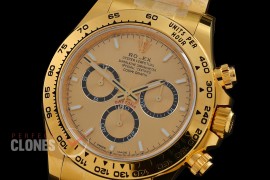 0 0 0 0 0 0 RLDF-126508-075W BTF 904L Steel Daytona 126508 YG/YG Champagne Gold Sticks 4131 Superclone - 72 Hours Power Reserve Movement / Extra Weighted 222g