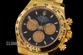 0 0 0 0 0 0 RLDF-126508-078W BTF 904L Steel Daytona 126508 YG/YG Black Sticks 4131 Superclone - 72 Hours Power Reserve Movement / Extra Weighted 222g