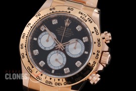 0 0 0 0 0 0 RLDFR-126505-082W BTF 904L Steel Daytona 126505 RG/RG Black Diamonds 4131 Superclone - 72 Hours Power Reserve Movement / Extra Weighted 222g