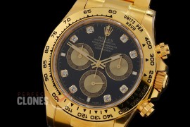 0 0 0 0 0 0 RLDF-126508-082W BTF 904L Steel Daytona 126508 YG/YG Black Diamonds 4131 Superclone - 72 Hours Power Reserve Movement / Extra Weighted 222g