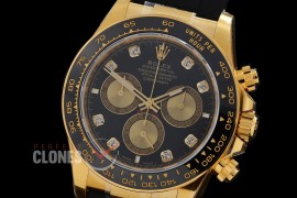 0 0 0 0 0 0 RLDF-126518-082RW BTF 904L Steel Daytona 126518 YG/RU Black Diamonds 4131 Superclone - 72 Hours Power Reserve Movement / Extra Weighted 162g