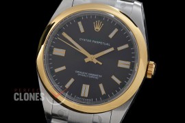 RLOY-41-016S Clean-F 904 Steel Osyter Perpetual 41mm 134300 100 Years of Oyster Special Edition SS/YG Rhodium Grey Sticks SH 3230 