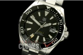 TGAQ00102 Aquaracer Calibre 5 SS/SS Black J-Qtz