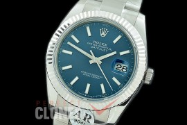 0 0 R41DJS-984 JF/ARF 904L Steel 126334 Oyster SS/SS 2019 Blue Sticks Asian 2824/3235 Mod