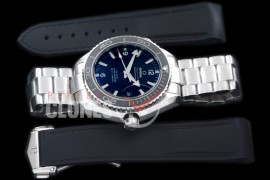 OMCPO45-101 Seamaster Planet Ocean 45mm Black SS/SS A-2824/8500 Free Rubber Strap !