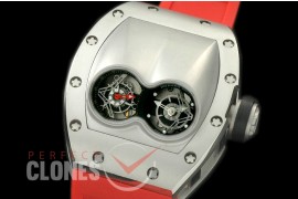 RM053-101 Pablo Mac Donough Tourbillon SS/RU Inclined Twin Dial 