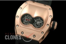 RM053-102 Pablo Mac Donough Tourbillon RG/RU Inclined Twin Dial 
