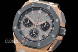 0 0 0 0 0 0 AP26420-023 DDF Royal Oak Offshore Chronograph RG/CER/RU Grey Asian Clone Calibre 4401 