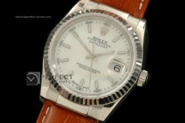 RDJMS10104 LE MOP Wht Dial Stick Markers Swiss Eta 2836-2