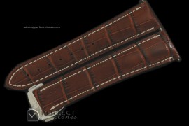 OMLE10006 Brown Calf leather strap For 45.5mm PO C/W Clasp