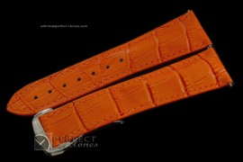 OMLE10007 Orange Calf leather strap For 45.5mm PO C/W Clasp