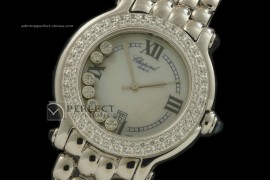 CP10034 Happy Sport Diamonds Ladies SS MOP White Swiss Quartz