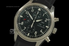 IW02007 Pilot Chrono 3717 SS/LE Black Asia 775Chronos 28800bph