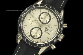 TG10103 Carrera Automatic Chronograph SS/LE White Swiss 775288