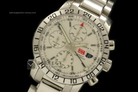 CP10038 Mile Miglia GMT Chrono SS White A-77528800bph
