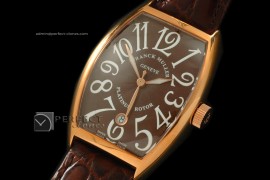 FMCS10003 18K RG Curvex Platnium Rotor Brown Swiss Eta 2824