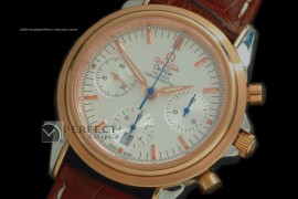 OMDE1002Chronograph SS/RG TT White Asia 775Working Chronos