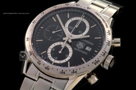 TG1006Carrera Automatic Chronograph SS Black A-77528800bph