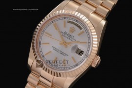 RLDDR10001 RG President White Dial Sticks Markers Swiss Eta 2836