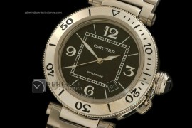 CARPS10024 Pasha 40.5mm Seatimer SS Black Swiss Eta 2836-2