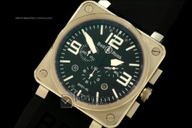 BO1002BR Instrument 01-94 Chrono SS C/F Black 46mm Swiss Qtz