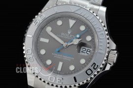 0 0 0 0 RYMEN00831 QF 126622 904L Steel Yachtmaster Men SS/SS Dark Rhodium Grey DD 3235 72 Hrs Reserved - Free Sprung Movement 
