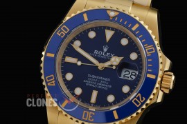 0 0 0 0 0 0 0 0 RLSF-41-0082 QF 904L Full Gold 2020 41mm Submariner 126618LB YG/YG Blue DD 3235 72 Hrs Reserve - Free Sprung Movement 