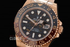 0 0 0 0 0 0 0 0 0 0 0 RLGFR00708W QF 2025 904L Steel GMT 126715CHNR RG/RG Oyster Tiger Iron DD 3285 CHS Free Sprung - Extra Weighted 