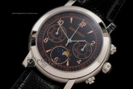 AP10010 Jules Audemars Moon Phase Chrono SS Black Manual Chronos