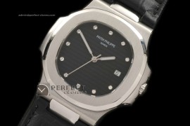 PP00134 Nautilis Jumbo SS/LE Black/Diamonds Swiss Eta 2824-2