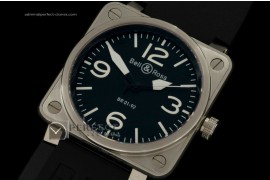 BO01001 BR-01 Airborne SS/RU Black Japanese Quartz