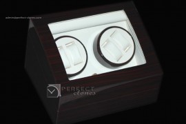 WC10001 Rose Wood 2 x Duo winder c/w 6 Displays Watch Winder Dis