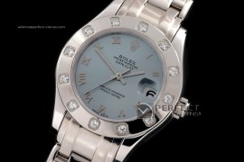 RLMPmS01108 SS 12 Diam Bez Light Blue Roman Swiss Eta 2836-2