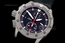 SI01021 U1000 Chrono SS/RU Black Asia 7750 28800bph